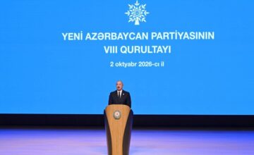 Le VIIIe Congrès du Nouveau Parti d&rsquo;Azerbaïdjan se tient, le Président prend la parole – MIS À JOUR
