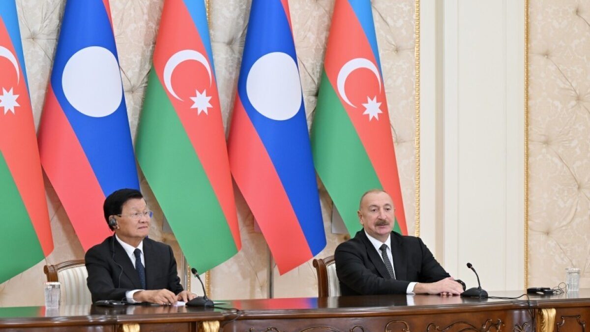 Une vidéo sur la visite du Président du Laos en Azerbaïdjan partagée sur les comptes de réseaux sociaux du Président