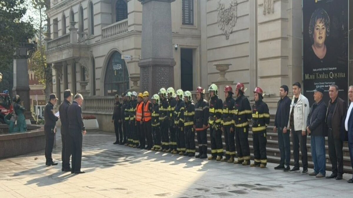 Formation tactique incendie tenue à la Philharmonie de Gandja