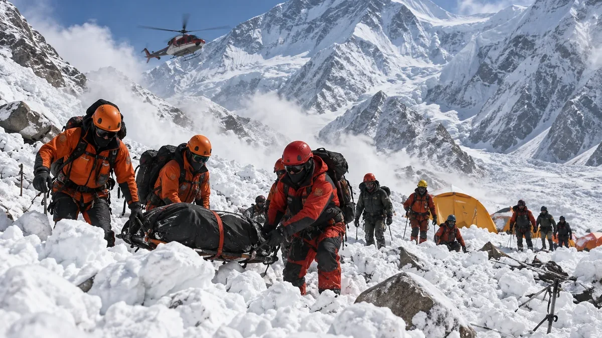 Terreur dans l&rsquo;Himalaya : le bilan de l&rsquo;avalanche s&rsquo;élève à 15 morts