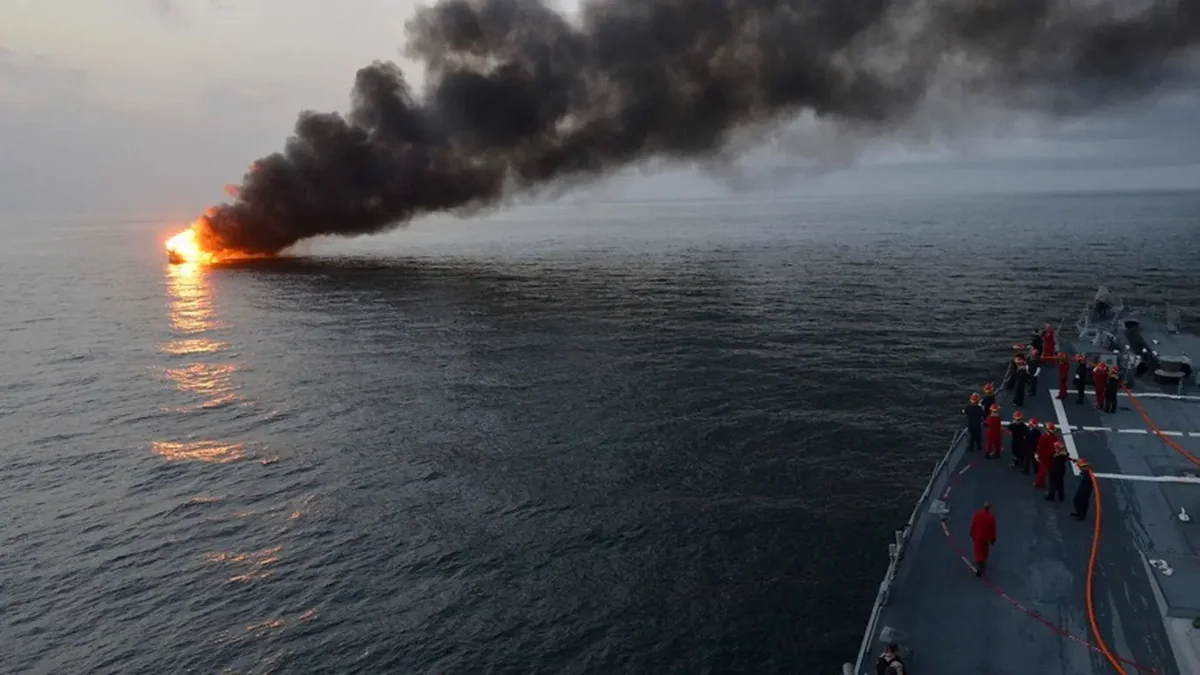 L&rsquo;Iran annonce qu&rsquo;un navire a été frappé dans le détroit d&rsquo;Ormuz