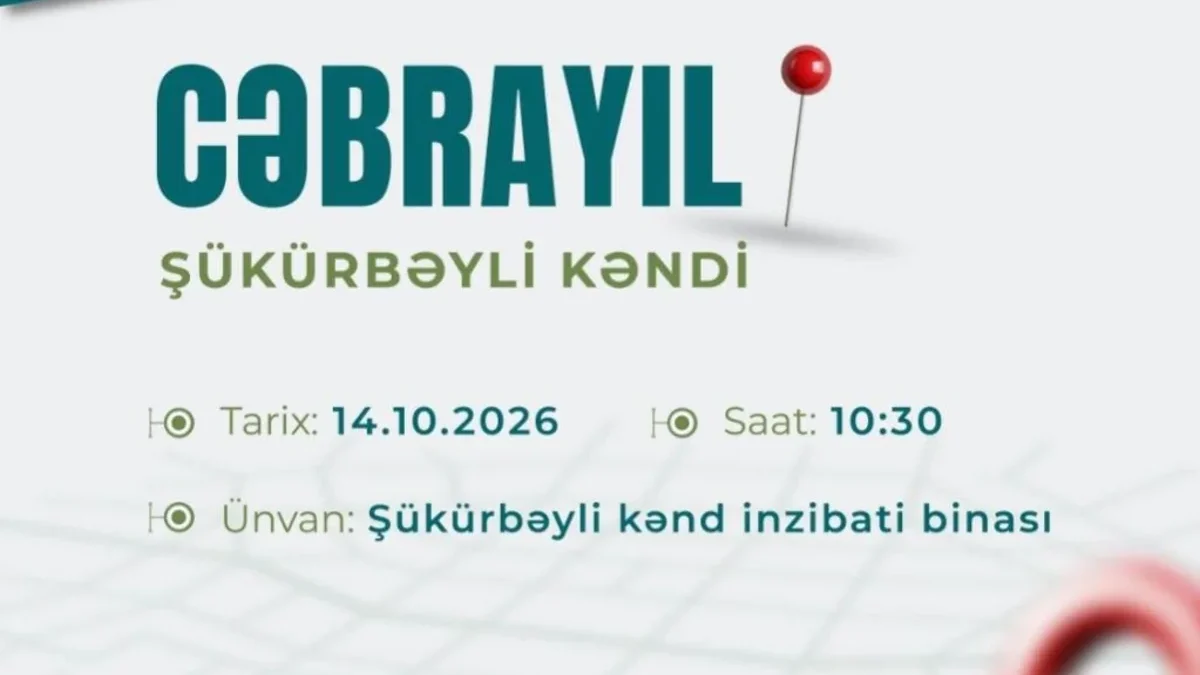 Une foire de l’emploi aura lieu dans le village de Shukurbeyli à Jabrayil